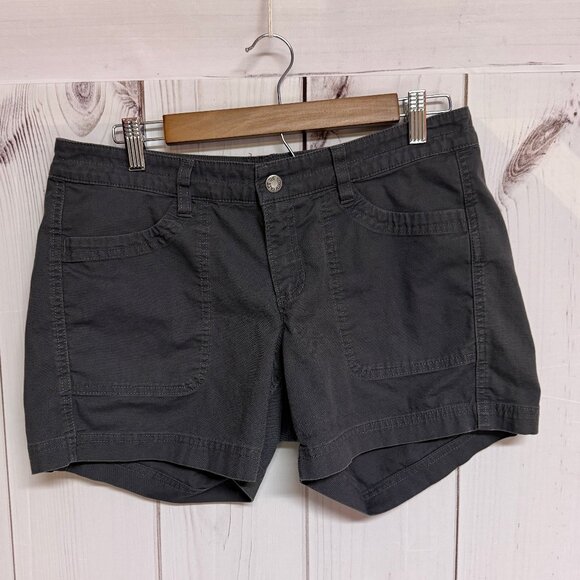 The North Face Women’s 8 Stretch Twill Shorts Dark Gray 5” Inseam - Picture 1 of 12